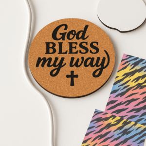 God Bless My Way Coasters 2 Pack