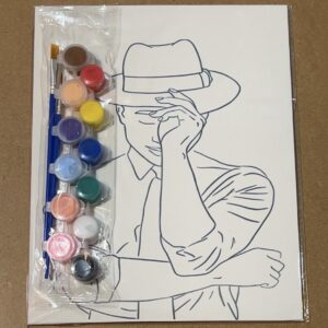 Elegant Man in Hat 8*10 Canvas Paint Set